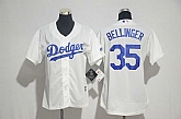 Women Los Angeles Dodgers #35 Cody Bellinger White New Cool Base Stitched Jersey,baseball caps,new era cap wholesale,wholesale hats